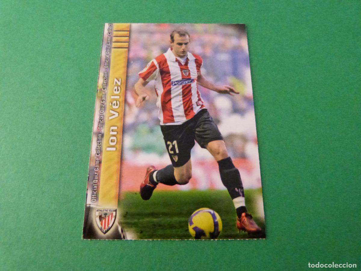 Cromos de f&uacute;tbol: TRADING CARD FUTBOL ION V&Eacute;LEZ ATH.BILBAO MATE N&ordm; 345 FICHAS LIGA MUNDICROMO 2009-2010/09-10
