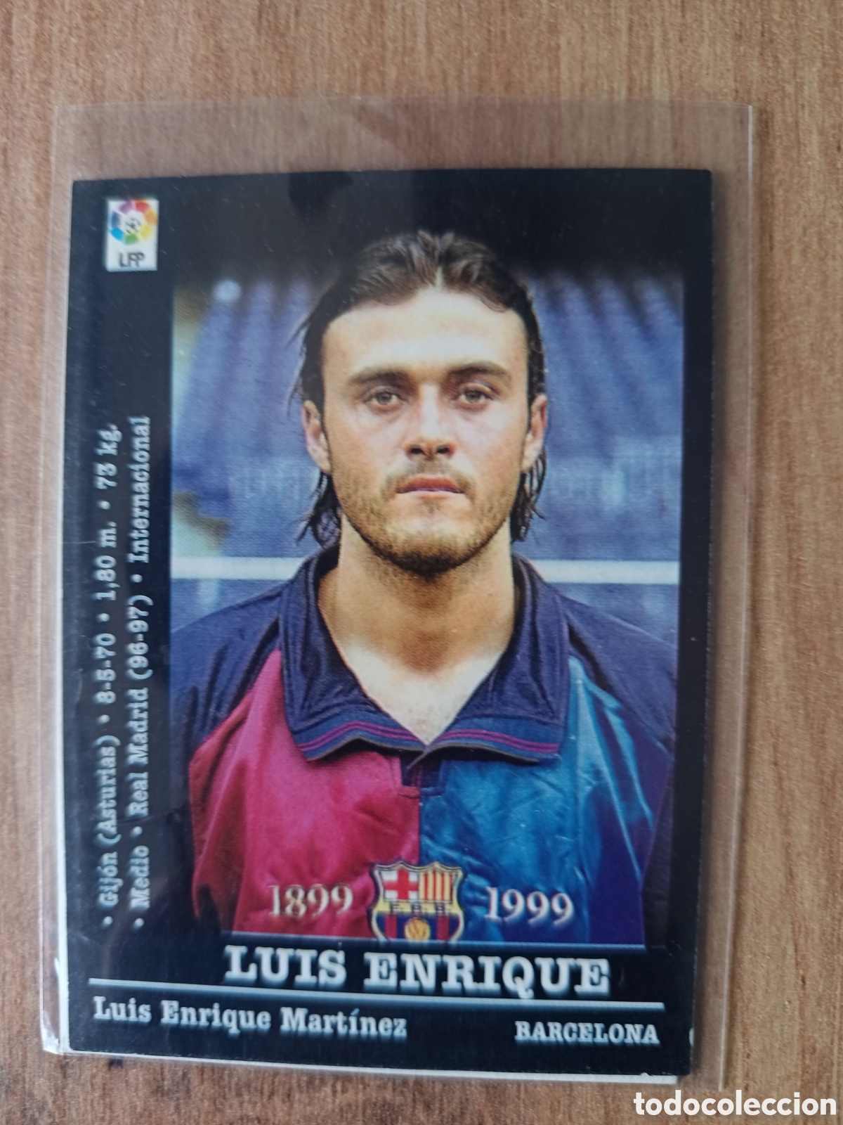 Cromos de f&uacute;tbol: 27 Luis Enrique BARCELONA PANINI LIGA 2000 - 2001 00 01 NUNCA PEGADO SIN PEGAR