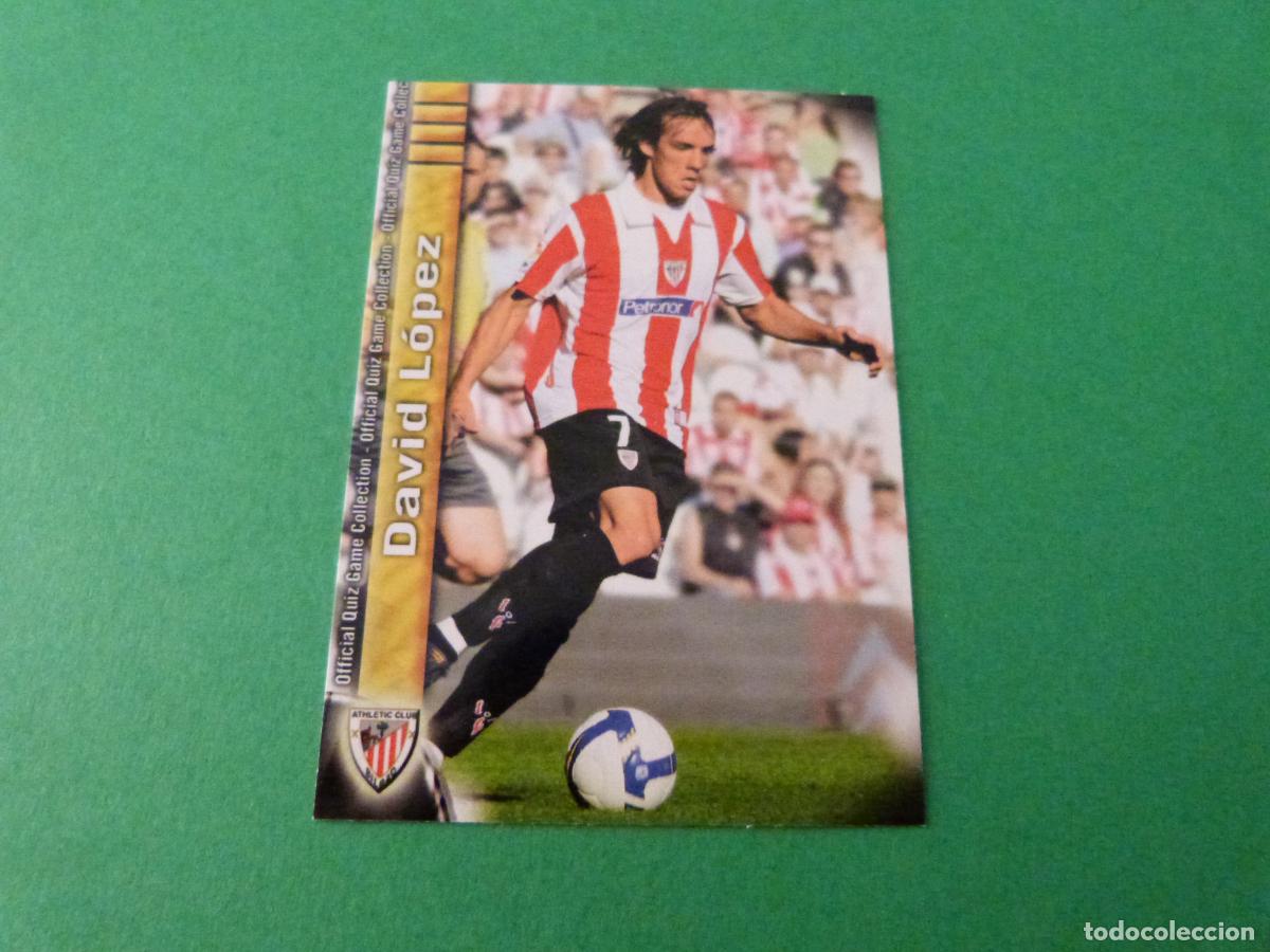 Cromos de f&uacute;tbol: TRADING CARD FUTBOL DAVID L&Oacute;PEZ ATH.BILBAO N&ordm; 339 FICHAS LIGA MUNDICROMO 2009-2010/09-10