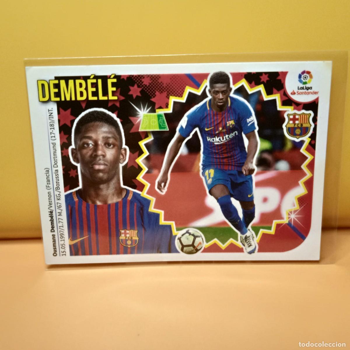 Cromos de f&uacute;tbol: EDICIONES ESTE 2018 2019 18 19 F.C BARCELONA DEMBEL&Eacute; 15A 15 A