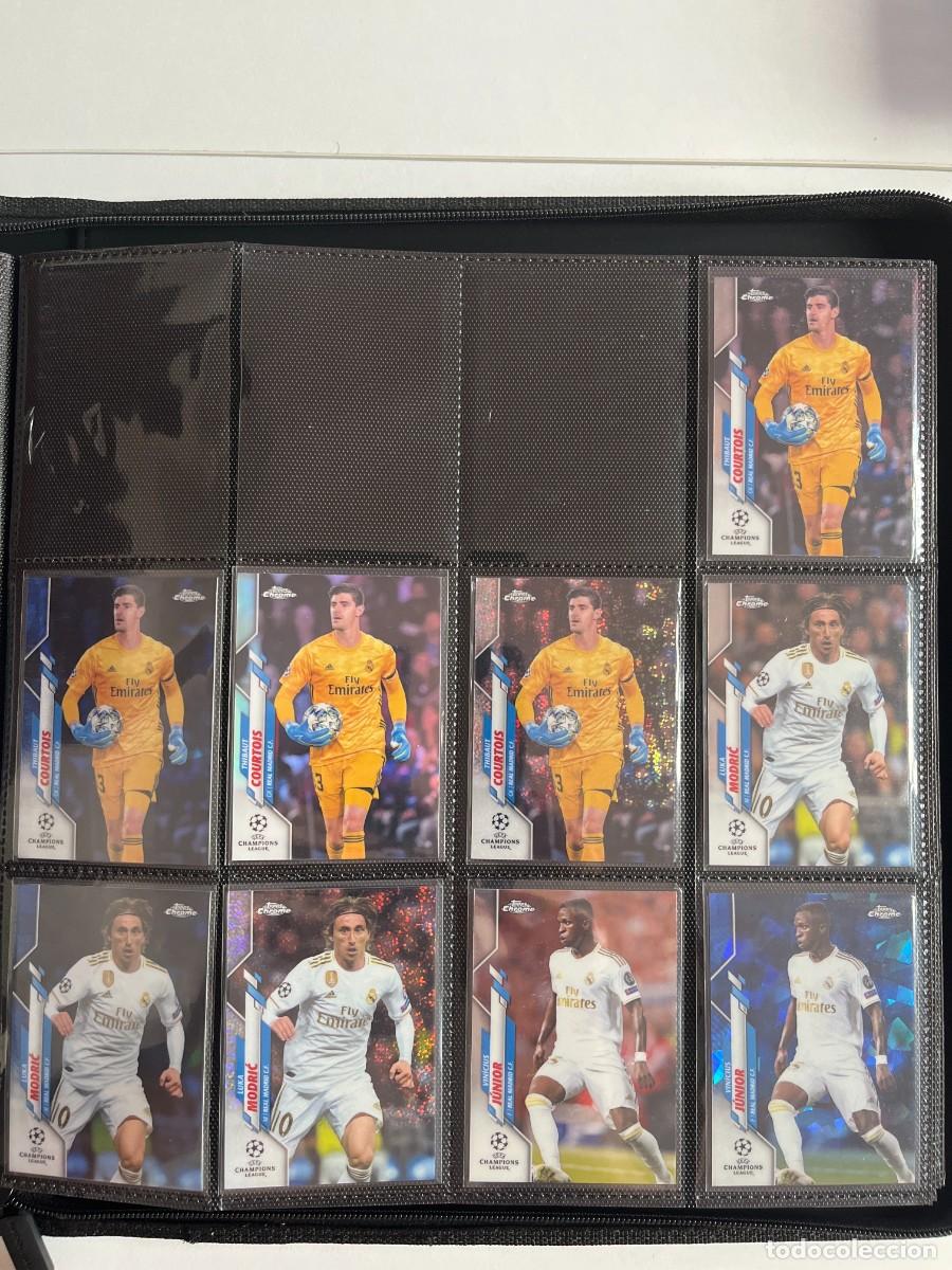 Cromos de f&uacute;tbol: REAL MADRID Lote 17 Cartas 2019-20 Topps Chrome UCL - Vinicius, Sapphire Edition, Refractors