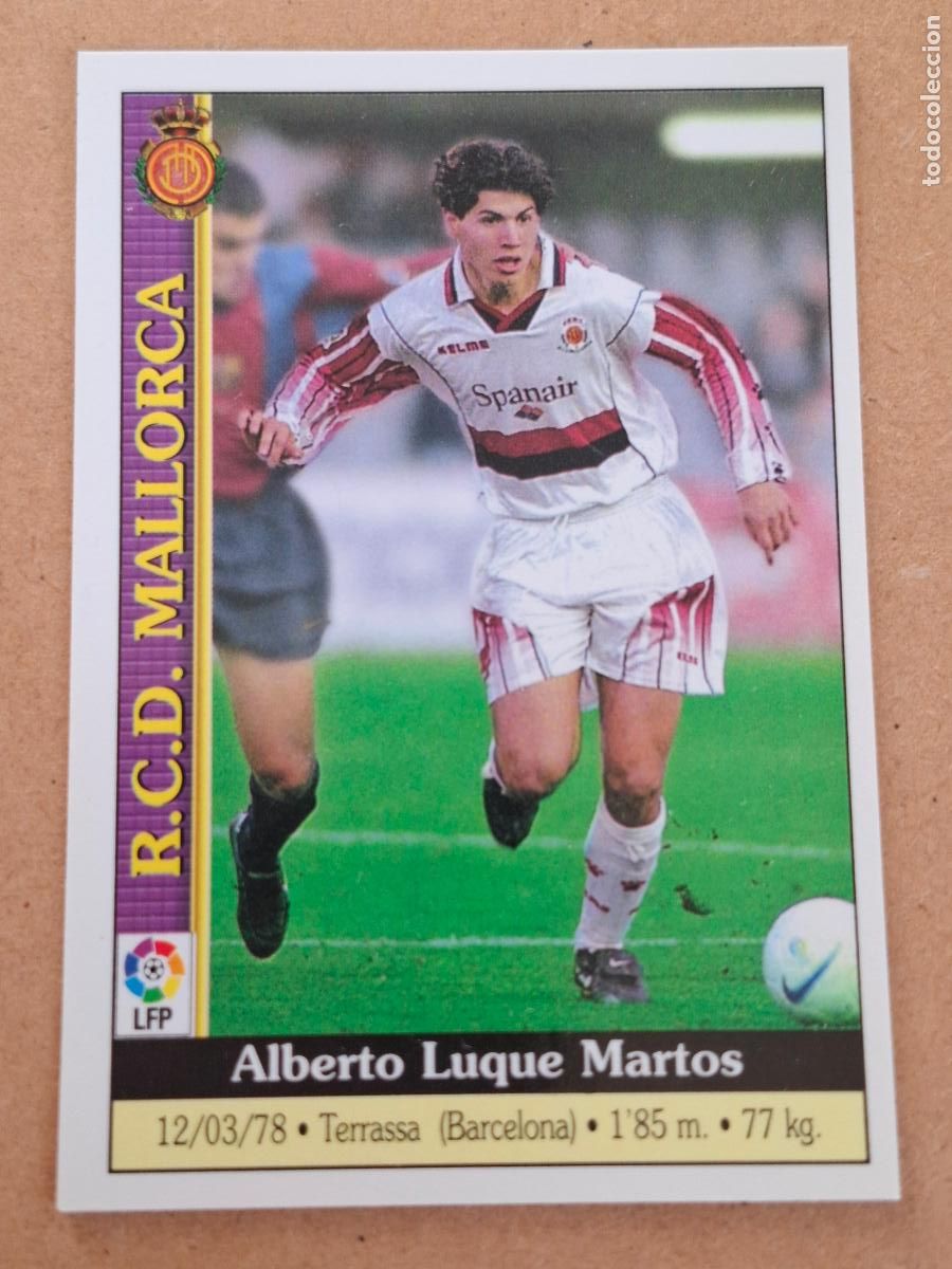 Football Stickers: MUNDICROMO 1999 2000 99 00 - 48 LUQUE ( BAJA ) - RCD. MALLORCA