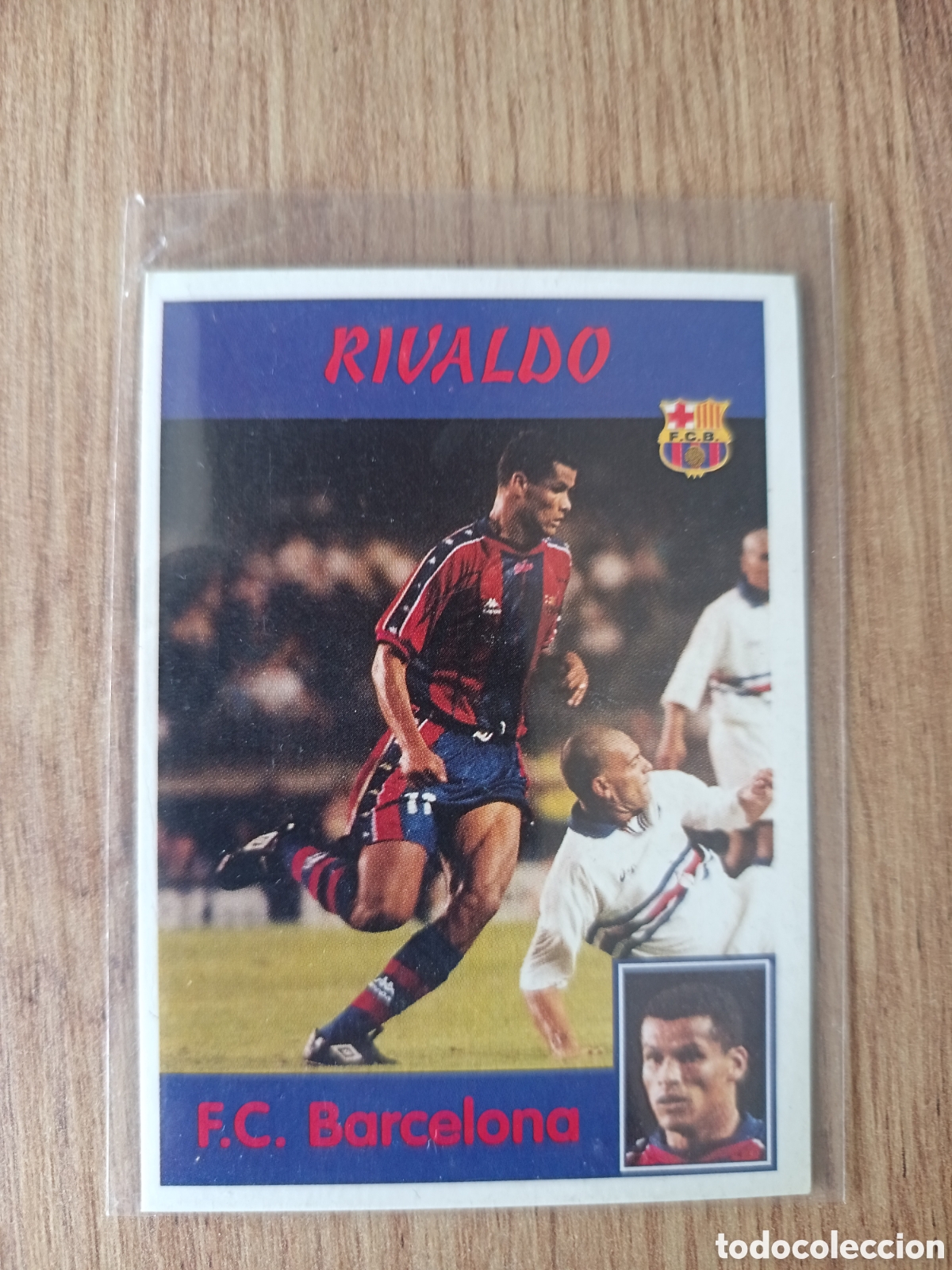 Cromos de f&uacute;tbol: 336 RIVALDO BARCELONA PANINI LIGA 1997/98 SIN PEGAR