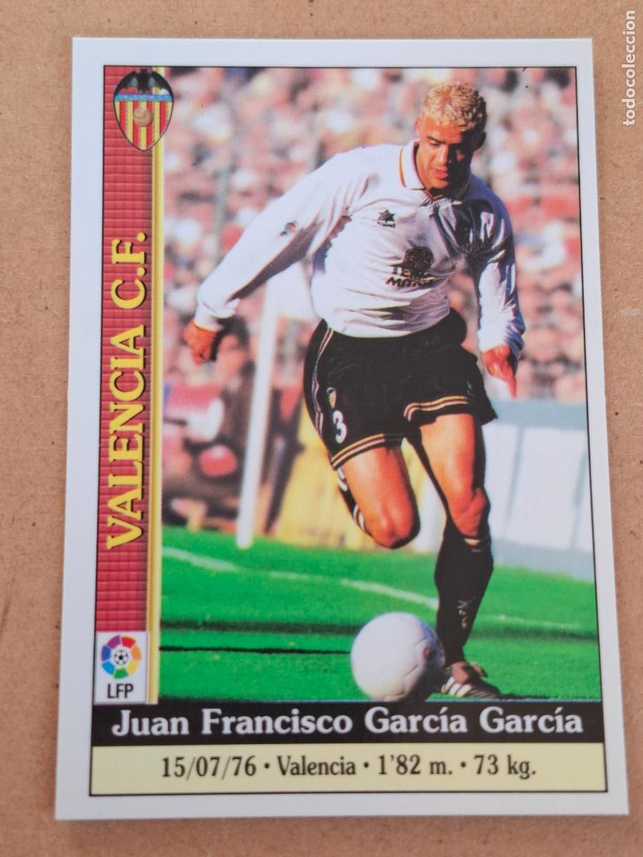 Football Stickers: MUNDICROMO 1999 2000 99 00 - 64 JUANFRA ( BAJA ) - VALENCIA CF