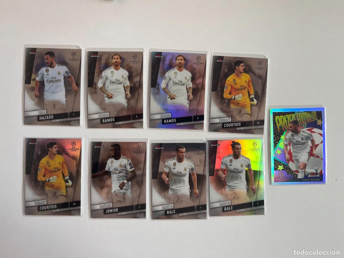 Fu&szlig;ball-Sticker: REAL MADRID Lote 9 Cartas 2019-20 Topps Finest UCL - Vinicius, 3 Refractors e Inserts