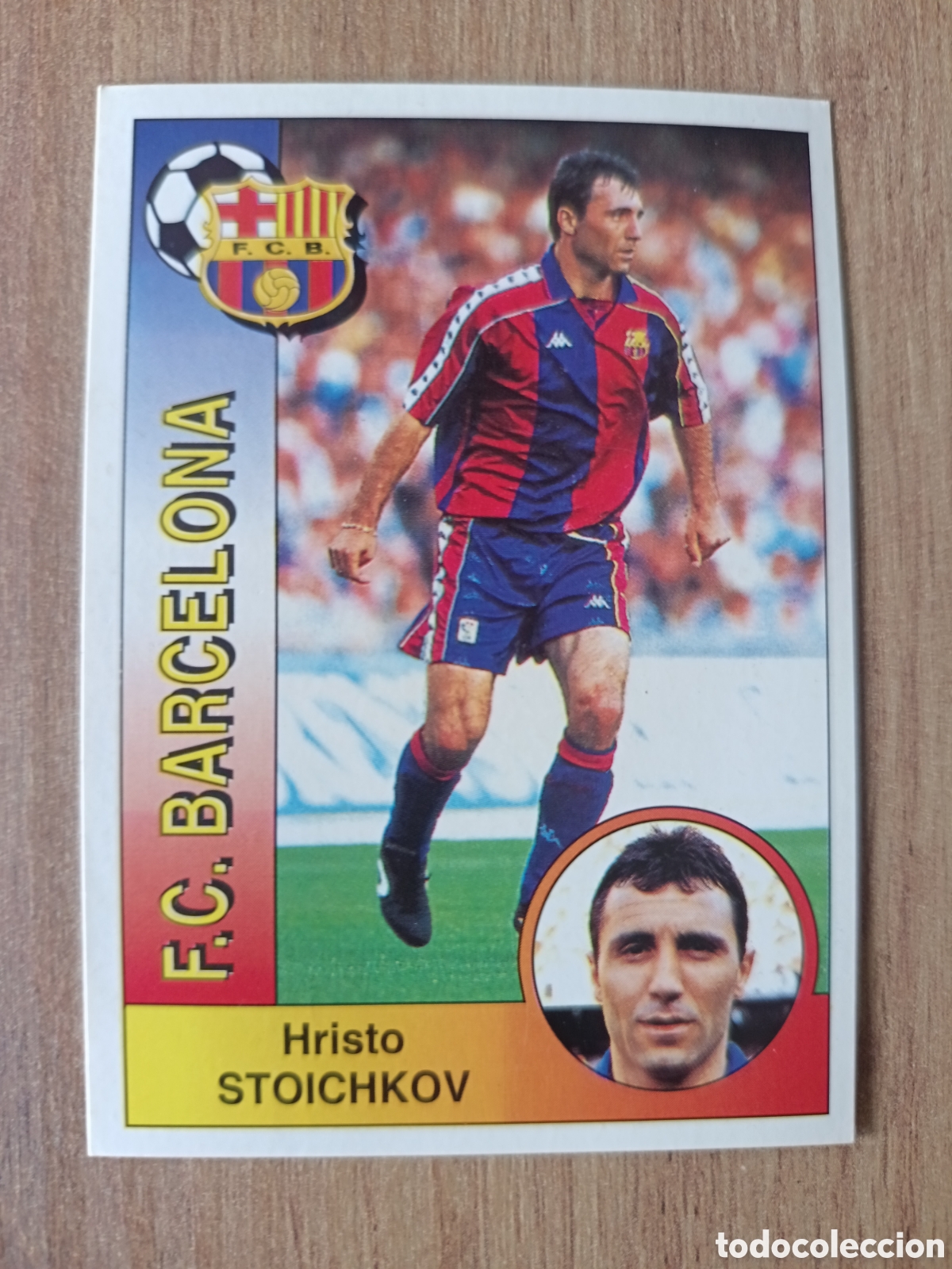 Cromos de f&uacute;tbol: 68 Stoichkov Barcelona liga temporada 94 95 1994 1995 Panini