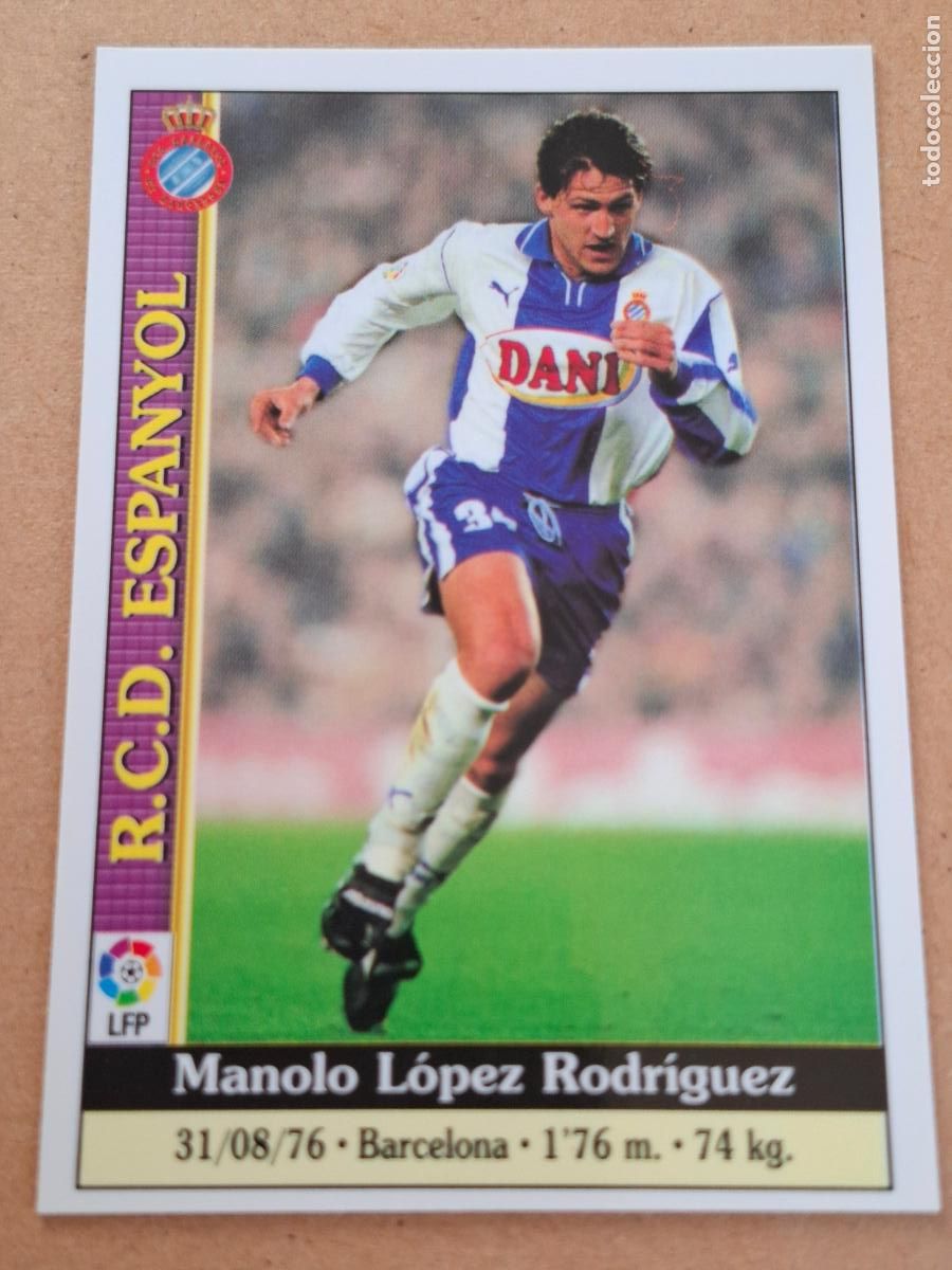 Fu&szlig;ball-Sticker: MUNDICROMO 1999 2000 99 00 - 116 MANOLO ( BAJA ) - RCD. ESPANYOL