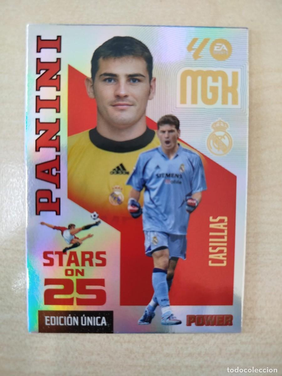 Fu&szlig;ball-Sticker: #428P CASILLAS REAL MADRID CF 26 27 PANINI MEGACRACKS STARS ON 25 POWER BOX PREMIUM ANIVERSARIO MGK