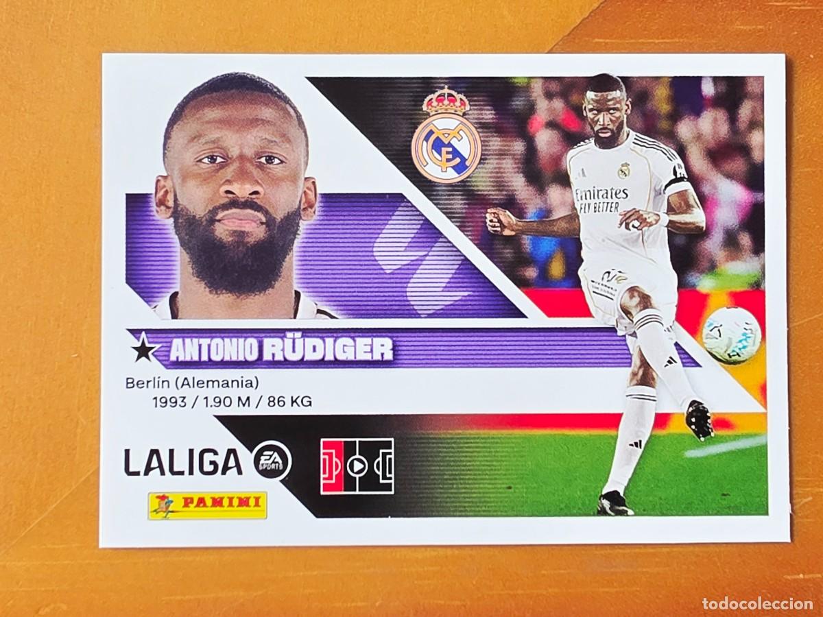 Fu&szlig;ball-Sticker: 8 Antonio R&uuml;diger, Real Madrid, Panini Ediciones Liga Este 2026 2027 26 27 sin pegar