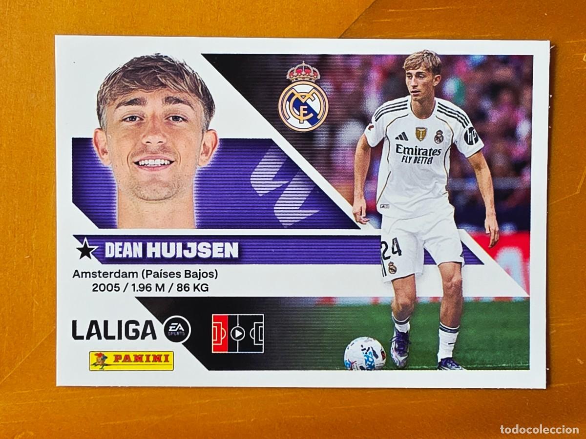 Fu&szlig;ball-Sticker: 9 Dean Huijsen, Real Madrid, Panini Ediciones Liga Este 2026 2027 26 27 sin pegar