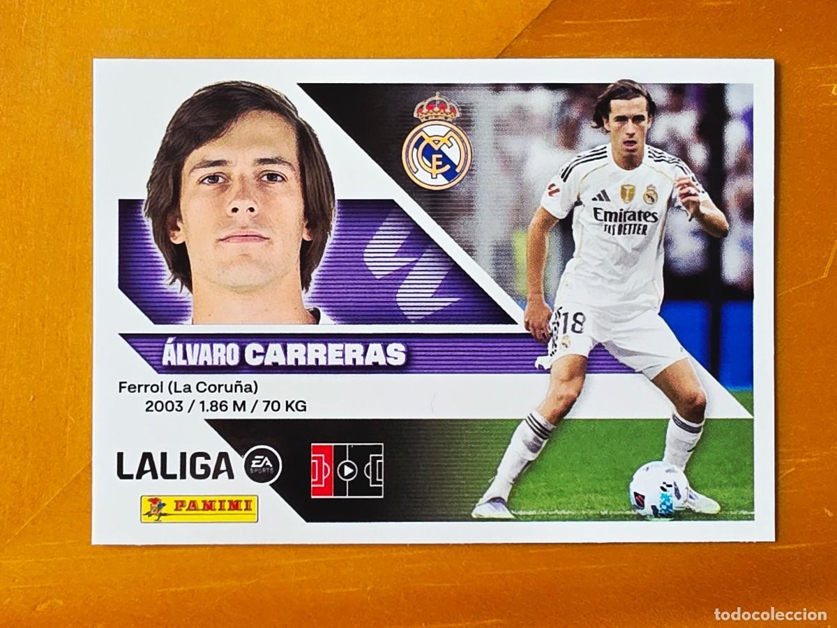 Fu&szlig;ball-Sticker: 10A &Aacute;lvaro Carreras, Real Madrid, Panini Ediciones Liga Este 2026 2027 26 27 sin pegar