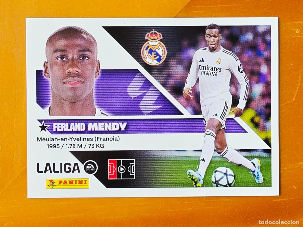 Fu&szlig;ball-Sticker: 10B Ferland Mendy, Real Madrid, Panini Ediciones Liga Este 2026 2027 26 27 sin pegar