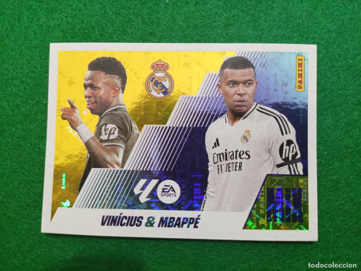 Fu&szlig;ball-Sticker: LIGA ESTE 2025 2026 REAL MADRID N&ordm; 22 MIX VIN&Iacute;CIUS MBAPP&Eacute;