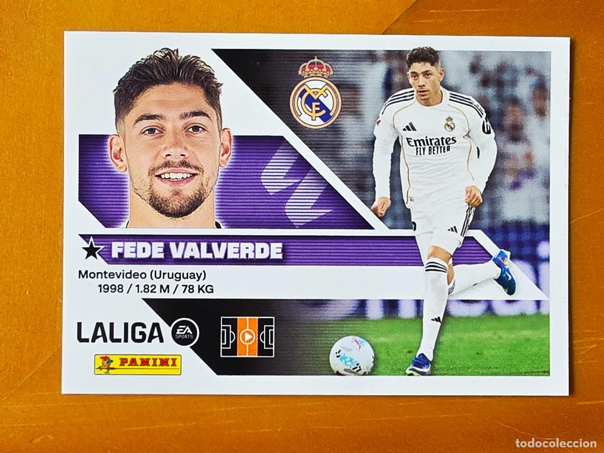 Fu&szlig;ball-Sticker: 12 Fede Valverde, Real Madrid, Panini Ediciones Liga Este 2026 2027 26 27 sin pegar