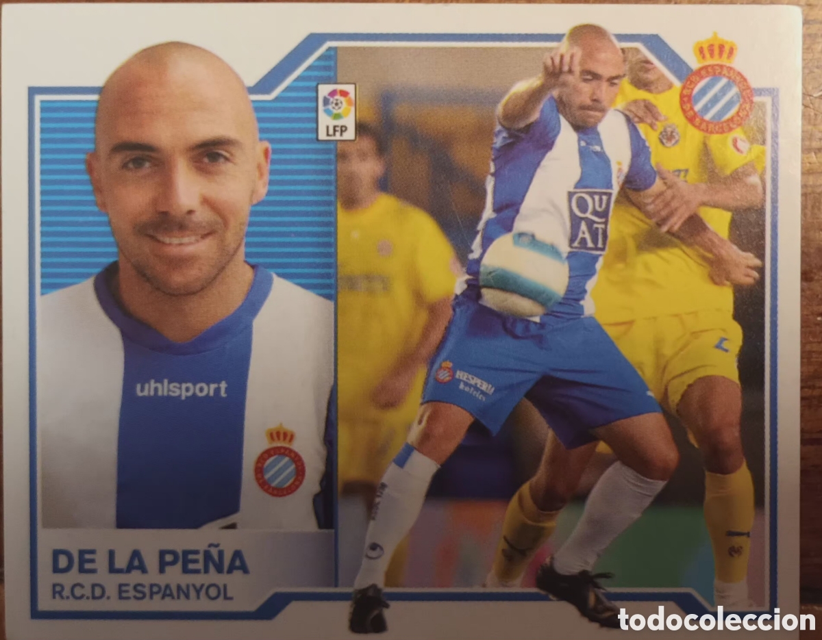 Fu&szlig;ball-Sticker: CROMO IVAN DE LA PE&Ntilde;A. RCD ESPANYOL