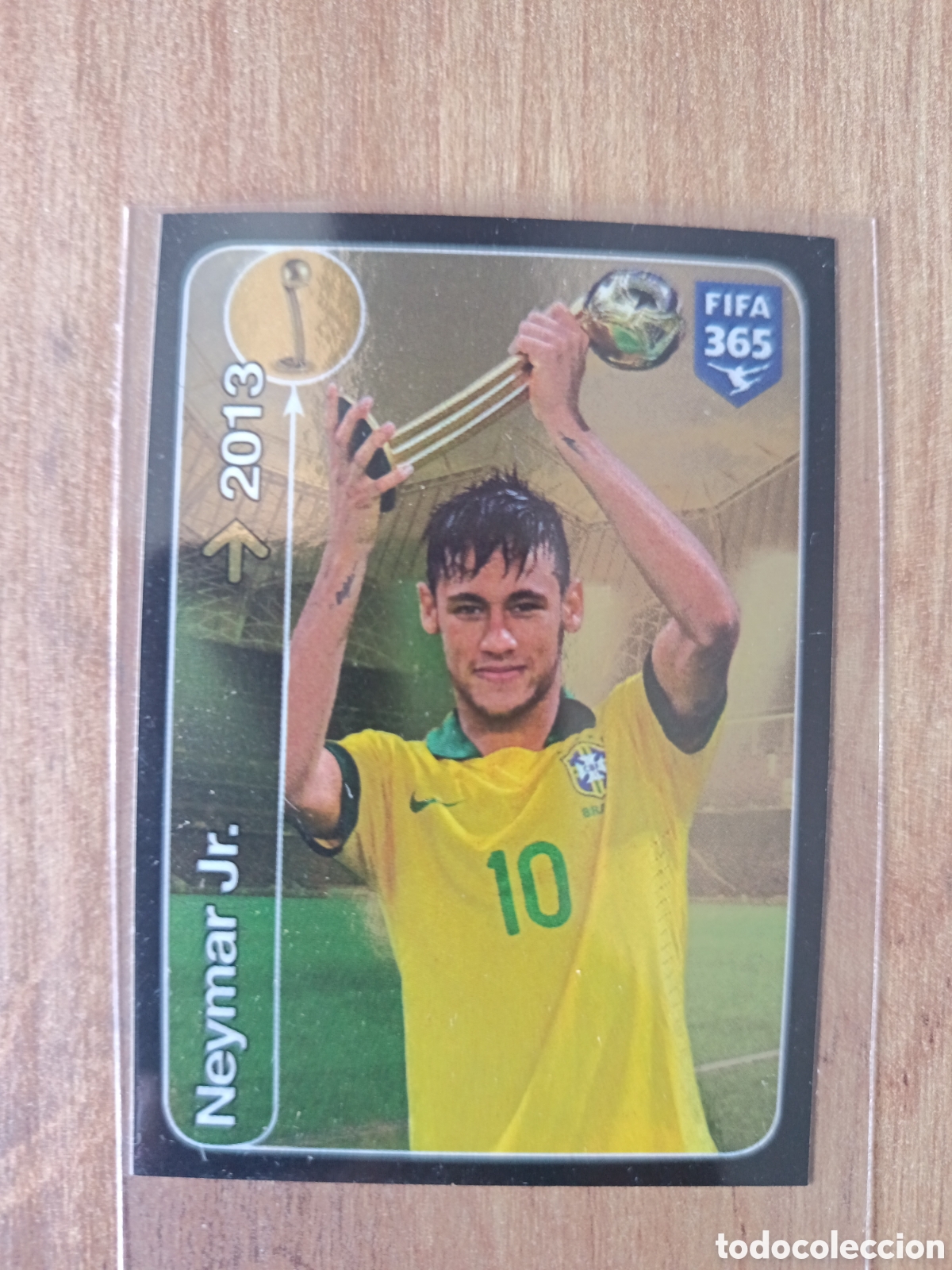 Fu&szlig;ball-Sticker: 466 Neymar FIFA 365 2017 (FC BARCELONA) BRASIL - GOLDEN WINNERS -- 2016 16 17 CROMO STICKER