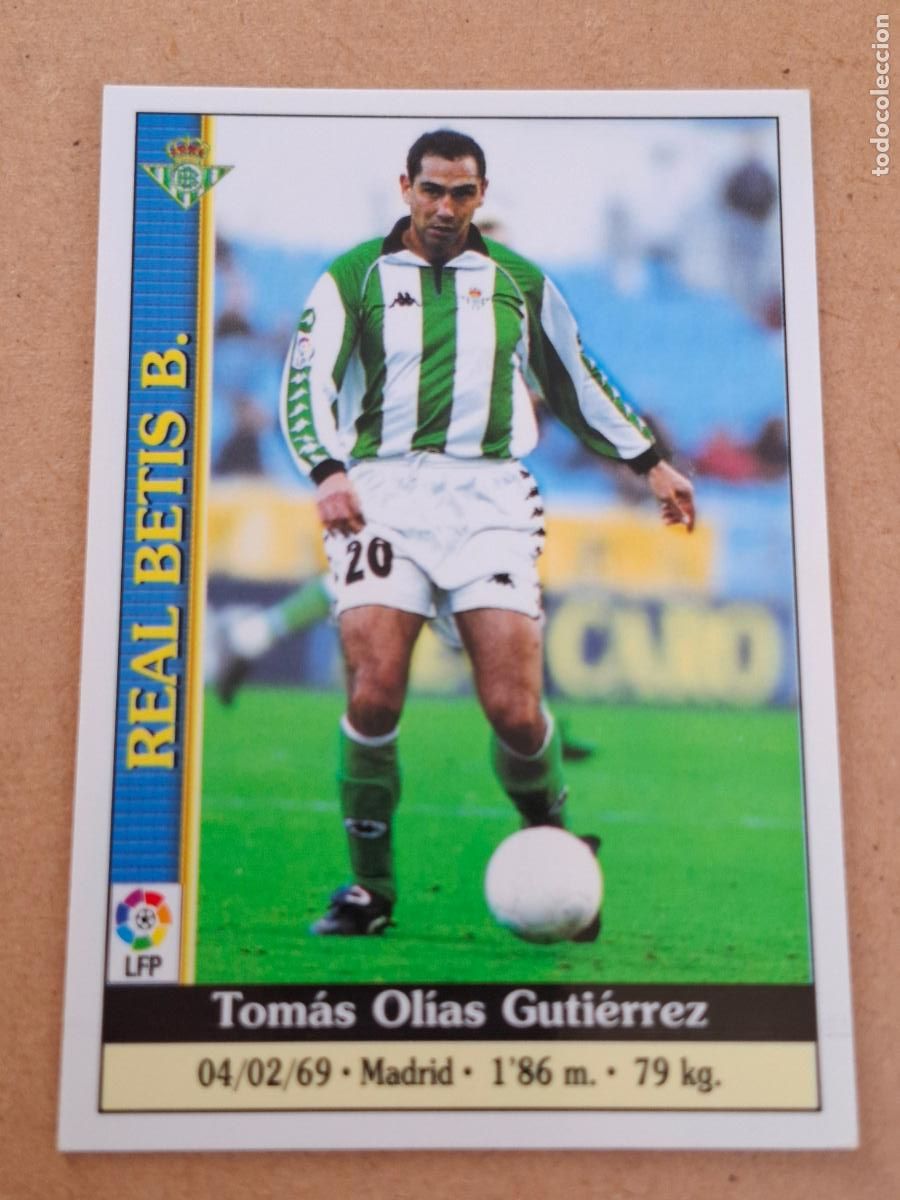 Fu&szlig;ball-Sticker: MUNDICROMO 1999 2000 99 00 - 187 OLIAS ( BAJA ) - REAL BETIS
