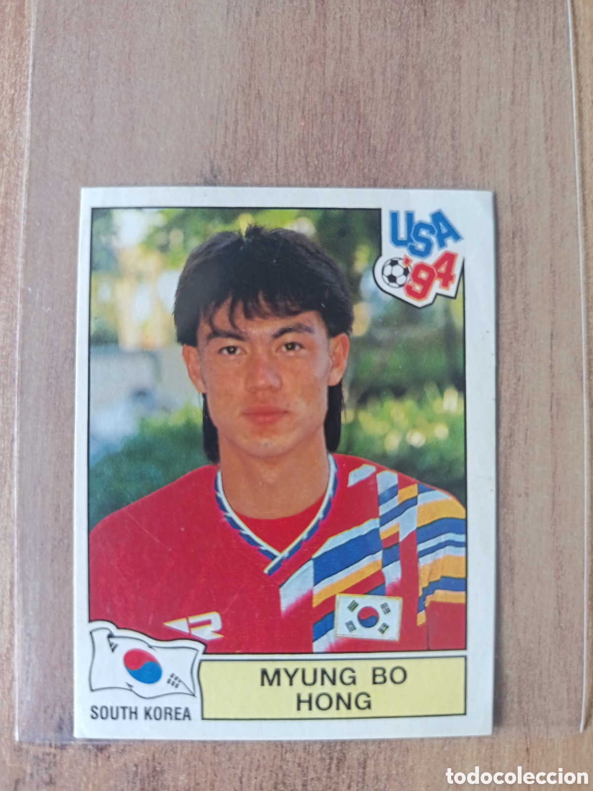Fu&szlig;ball-Sticker: 211 - SOUTN KOREA MYUNG BO HONG- USA 94 - PANINI 1994 - NUNCA PEGADO,