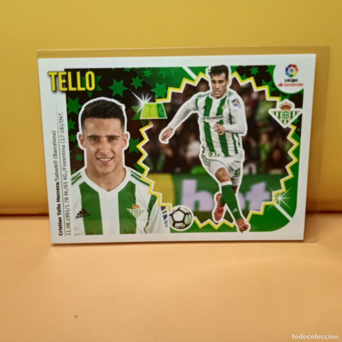 Fu&szlig;ball-Sticker: EDICIONES ESTE 2018 2019 18 19 REAL BETIS TELLO 14