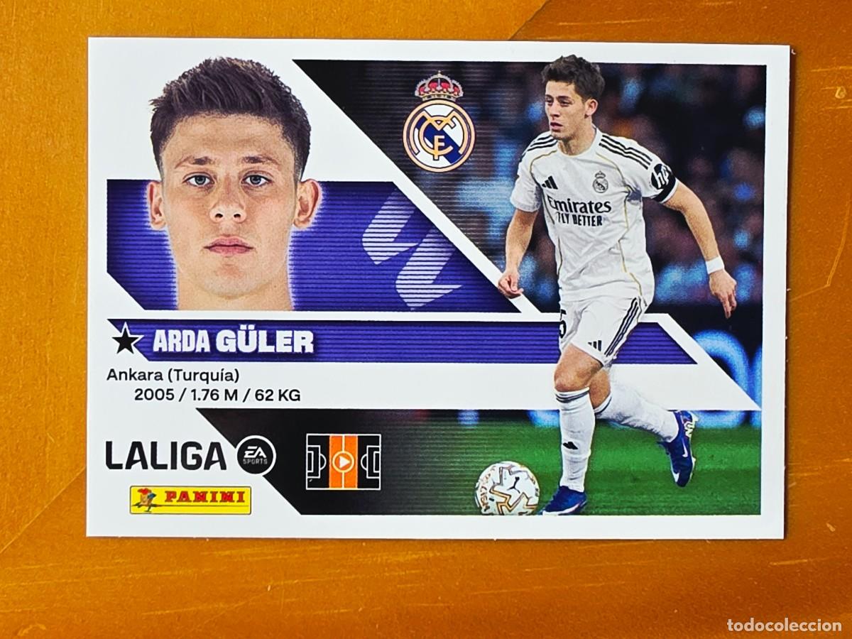 Fu&szlig;ball-Sticker: 15A Arda G&uuml;ler, Real Madrid, Panini Ediciones Liga Este 2026 2027 26 27 sin pegar