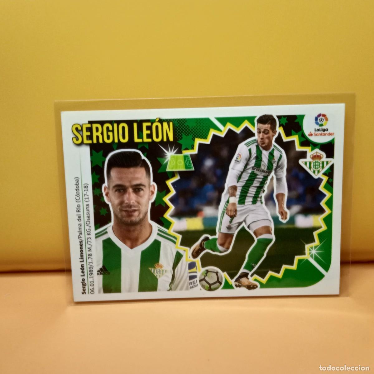 Cromos de Futebol: EDICIONES ESTE 2018 2019 18 19 REAL BETIS SERGIO LE&Oacute;N 15A 15 A