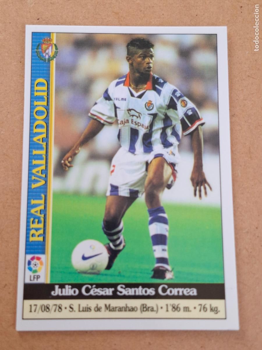 Cromos de Futebol: MUNDICROMO 1999 2000 99 00 - 205 JULIO C&Eacute;SAR ( BAJA ) - REAL VALLADOLID
