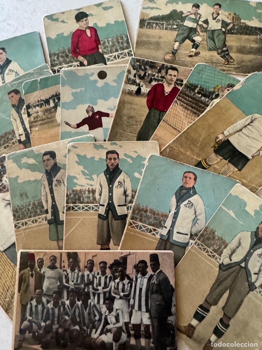 Fu&szlig;ball-Sticker: 16 CROMOS F&Uacute;TBOL CHOCOLATE EDUARDO PI - BARCELONA - SERIE II - SERIE III - VIII OLIMPIADA - A&Ntilde;OS 20