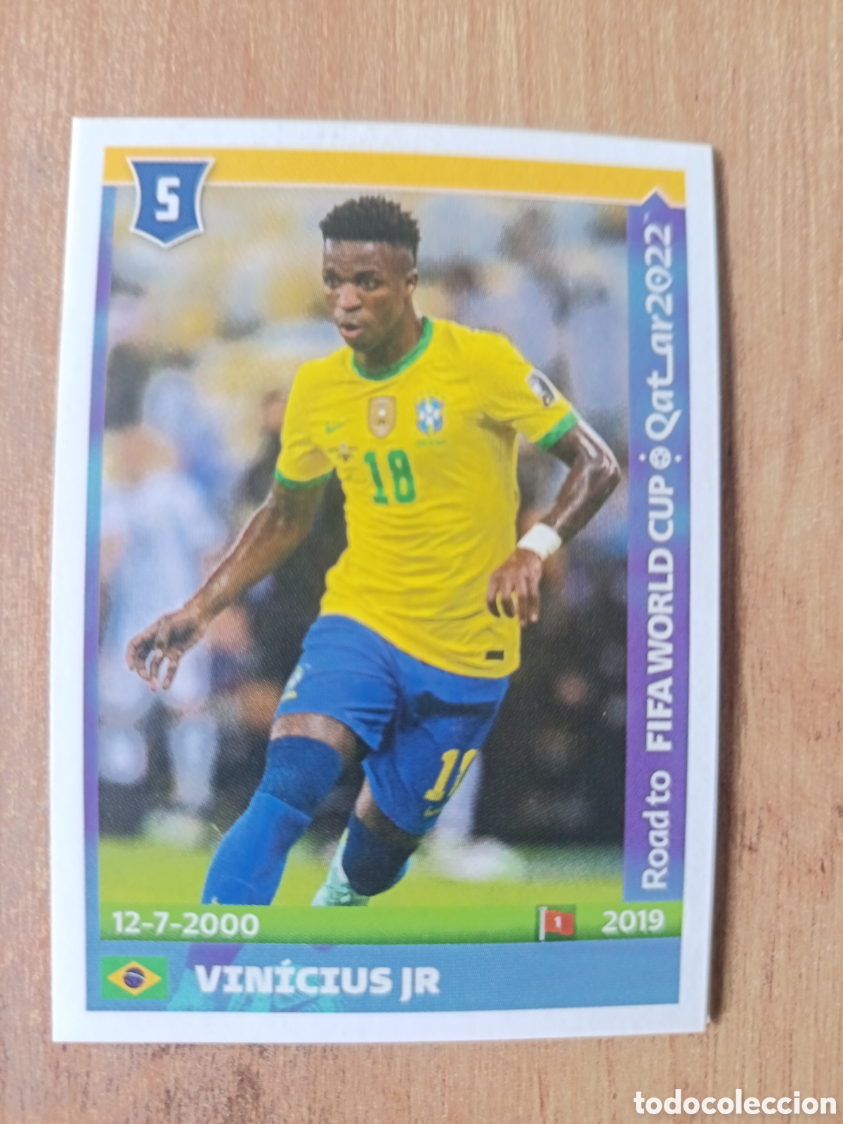 Fu&szlig;ball-Sticker: 90 VINICIUS STICKER FUTBOL PANINI ROAD TO FIFA WORLD CUP 2022 CAMINO MUNDIAL