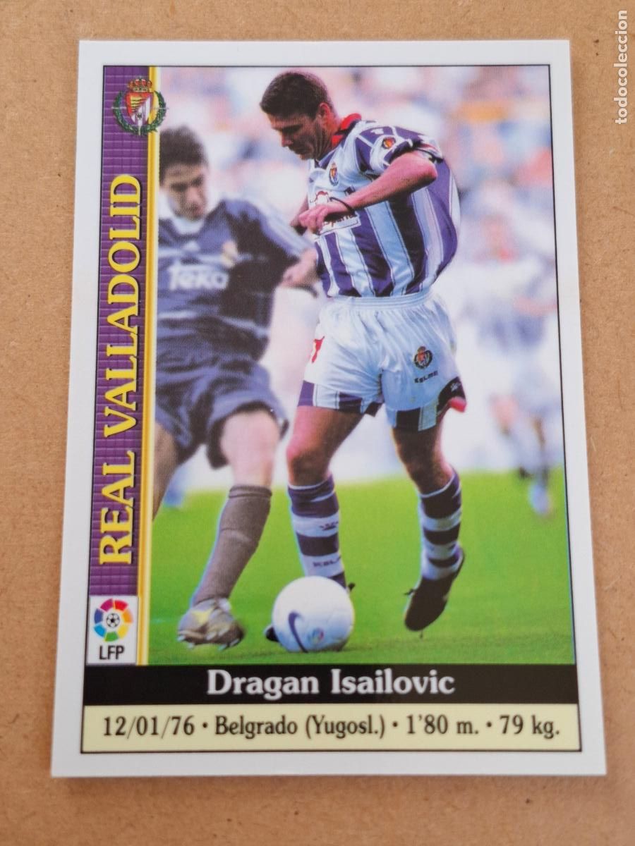 Cromos de f&uacute;tbol: MUNDICROMO 1999 2000 99 00 - 215 ISAILOVIC ( BAJA FRANJA MORADA ) - REAL VALLADOLID