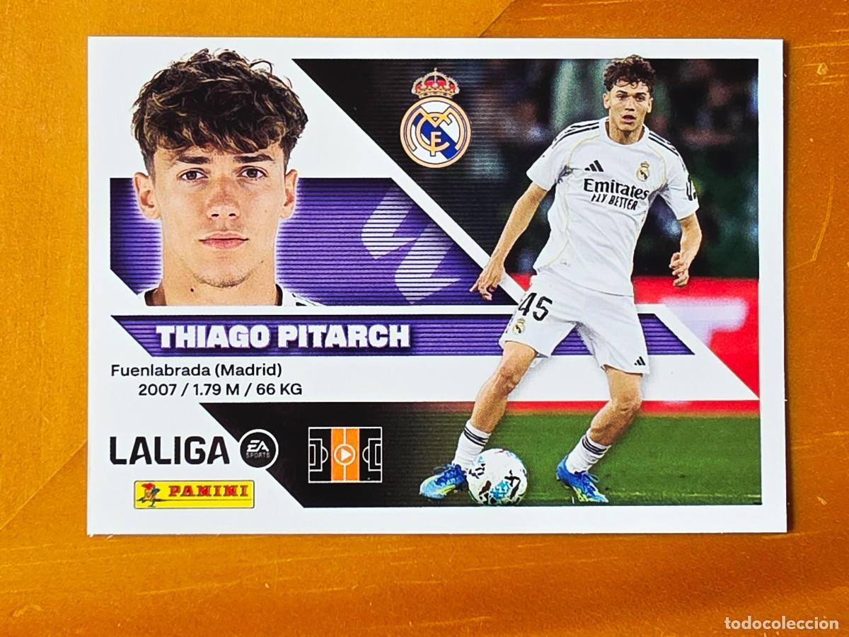 Cromos de f&uacute;tbol: 15B Thiago Pitarch, Real Madrid, Panini Ediciones Liga Este 2026 2027 26 27 sin pegar