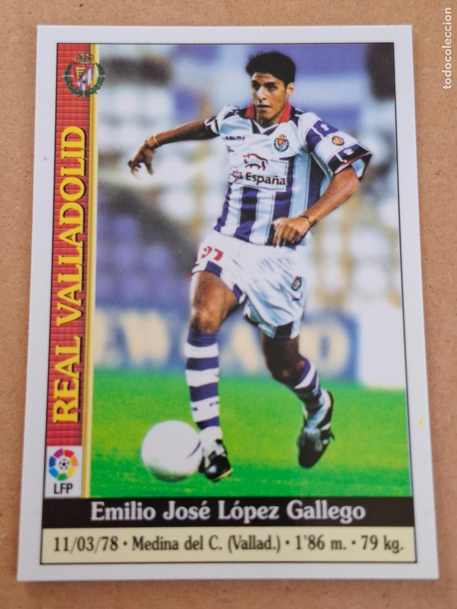 Cromos de Futebol: MUNDICROMO 1999 2000 99 00 - 216 EMILIO ( BAJA ) - REAL VALLADOLID