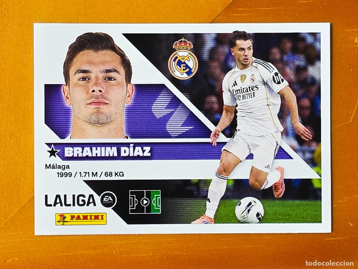 Cromos de Futebol: 16B Brah&iacute;m D&iacute;az, Real Madrid, Panini Ediciones Liga Este 2026 2027 26 27 sin pegar
