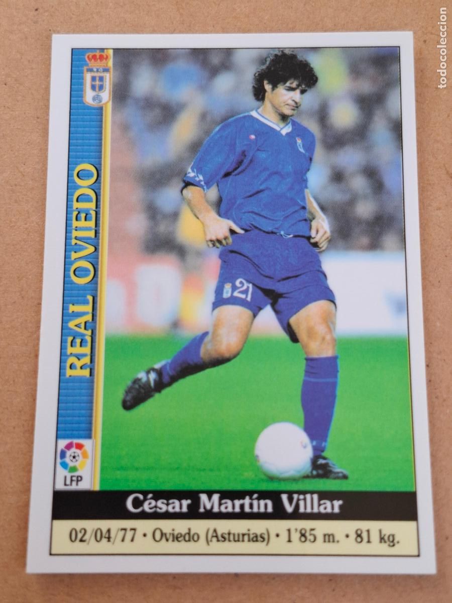 Cromos de Futebol: MUNDICROMO 1999 2000 99 00 - 241 C&Eacute;SAR ( BAJA ) - REAL OVIEDO