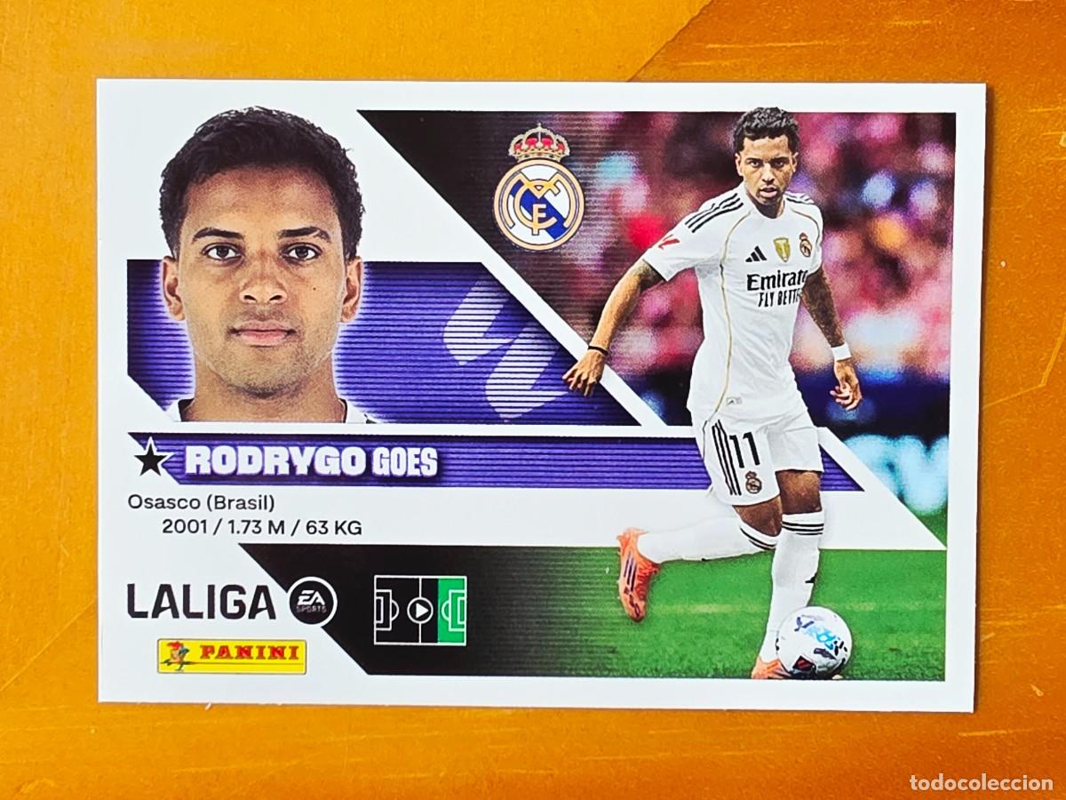 Cromos de Futebol: 18 Rodrygo Goes, Real Madrid, Panini Ediciones Liga Este 2026 2027 26 27 sin pegar