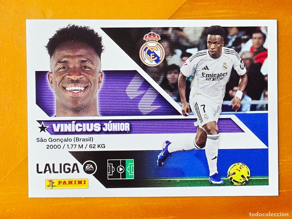 Cromos de Futebol: 19 Vin&iacute;cius J&uacute;nior, Real Madrid, Panini Ediciones Liga Este 2026 2027 26 27 sin pegar