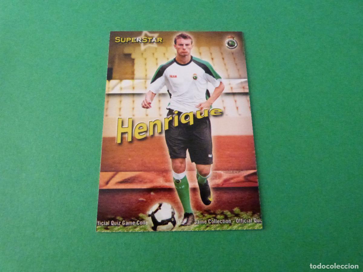 Cromos de f&uacute;tbol: TRADING CARD FUTBOL HENRIQUE RACING DE SANTANDER N&ordm; 320 FICHAS LIGA MUNDICROMO 2009-2010/09-10
