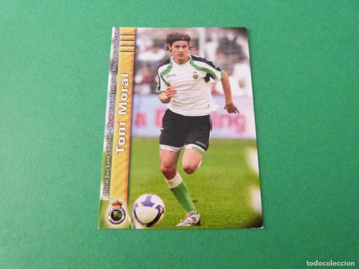Cromos de f&uacute;tbol: TRADING CARD FUTBOL TONI MORAL RACING DE SANTANDER N&ordm; 316 FICHAS LIGA MUNDICROMO 2009-2010/09-10