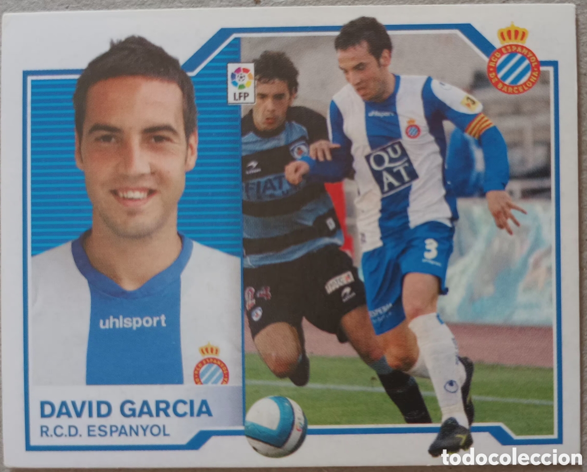 Cromos de Futebol: CROMO DAVID GARC&Iacute;A. RCD ESPANYOL