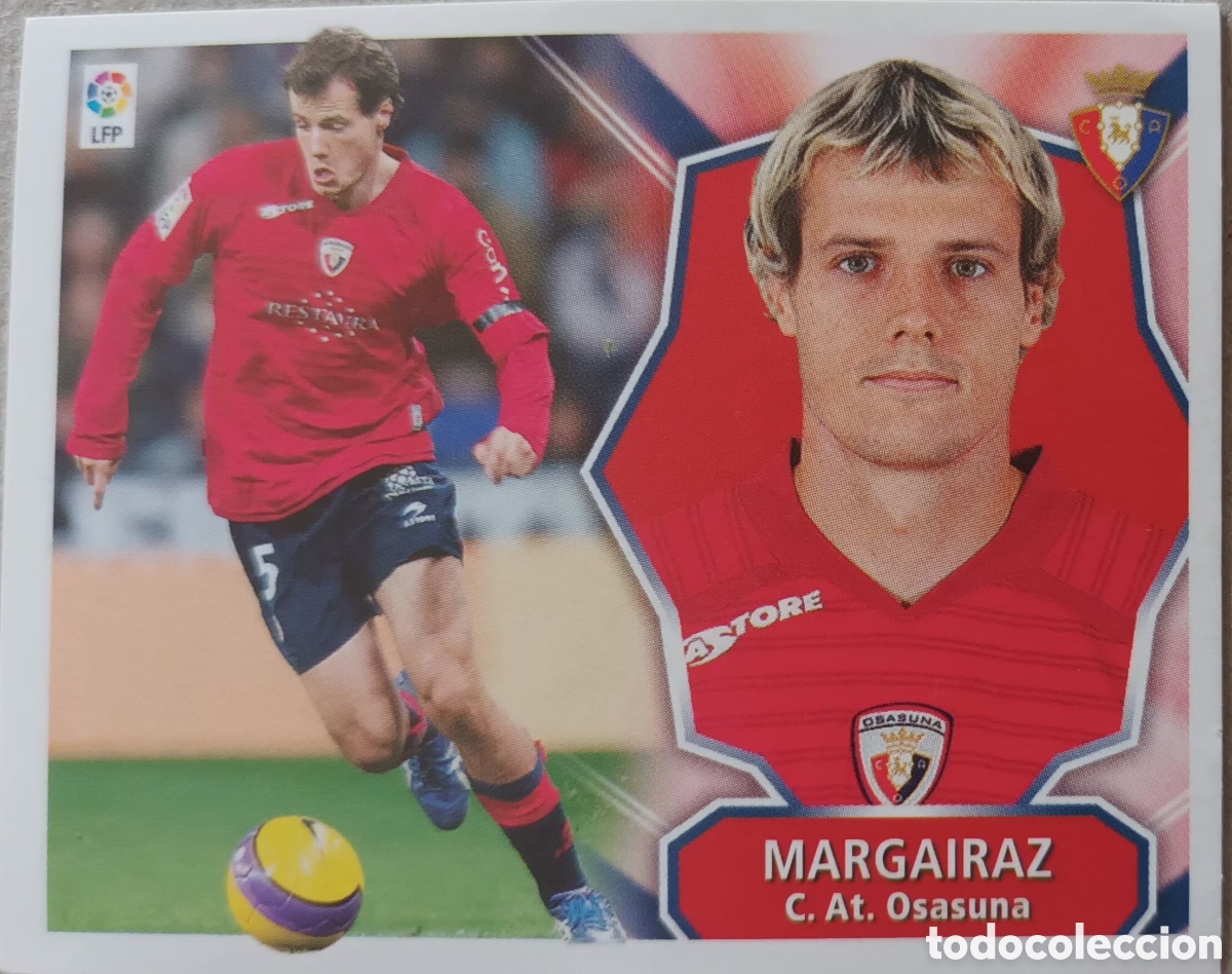 Cromos de f&uacute;tbol: CROMO DE MARGAIRAZ. C. ATL&Eacute;TICO OSASUNA