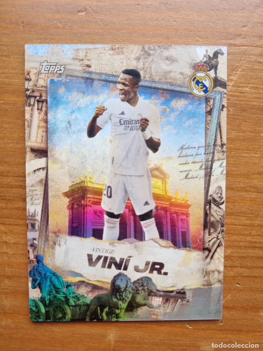 Cromos de f&uacute;tbol: VV-8 VINI JR. (Real Madrid CF) VINTAGE VINI. Topps &rdquo;LOS BLANCOS&rdquo; 2025 2026 25 26