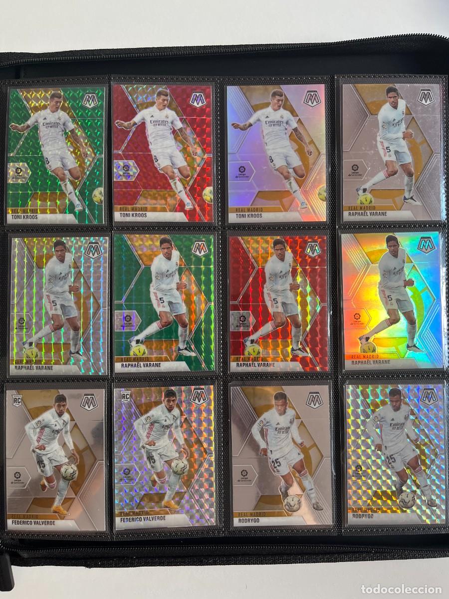 REAL MADRID Lote 30 Cartas 2020-21 Panini Mosaic - Vinicius, Valverde, Modric, Silver/Red/Green