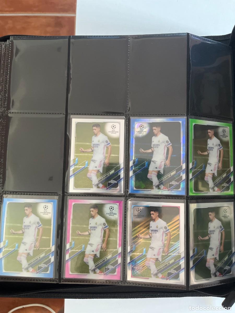 Fu&szlig;ball-Sticker: REAL MADRID Lote 28 Cartas 2020-21 Topps Chrome UCL - Valverde /99, Sapphire, Modric, Vini