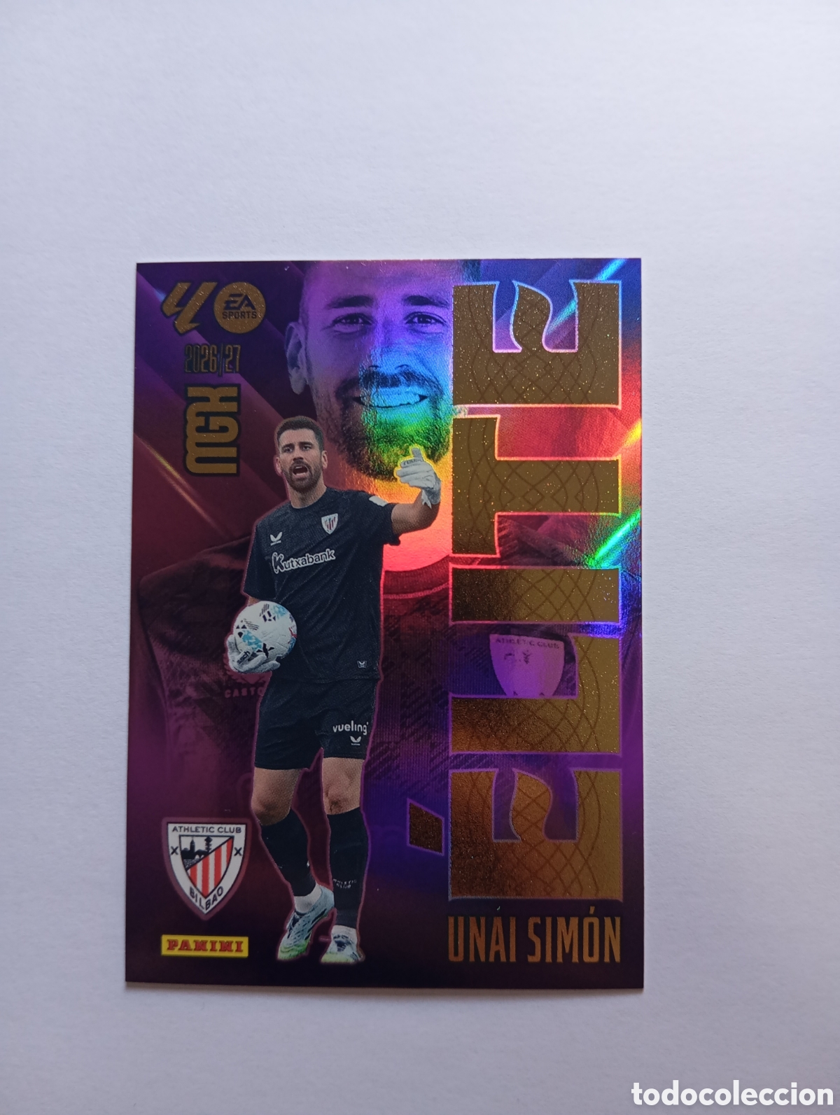 Fu&szlig;ball-Sticker: 17 UNAI SIMON ELITE PANINI MEGACRACKS 26 27