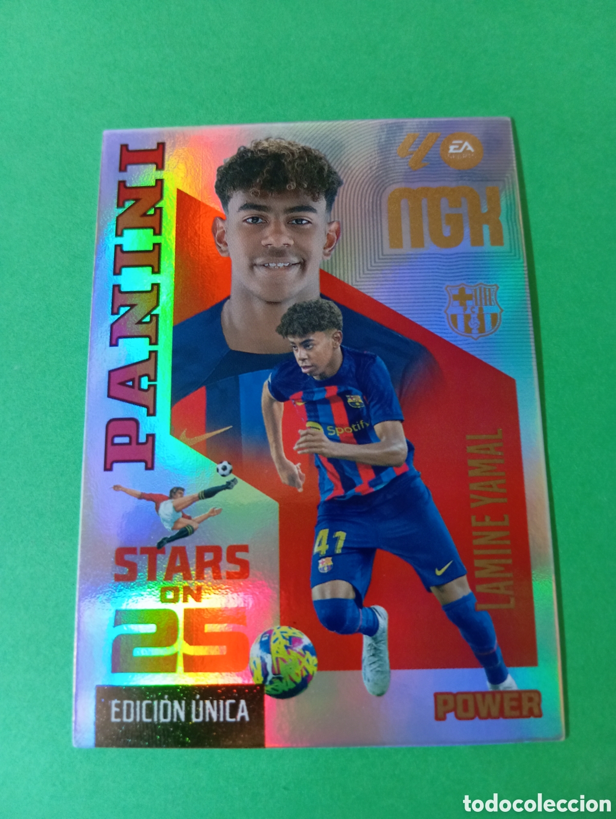 Cromos de f&uacute;tbol: Lamine Yamal Barcelona STARS ON 25 n&deg;449P / PANINI MEGACRACKS 2026/2027