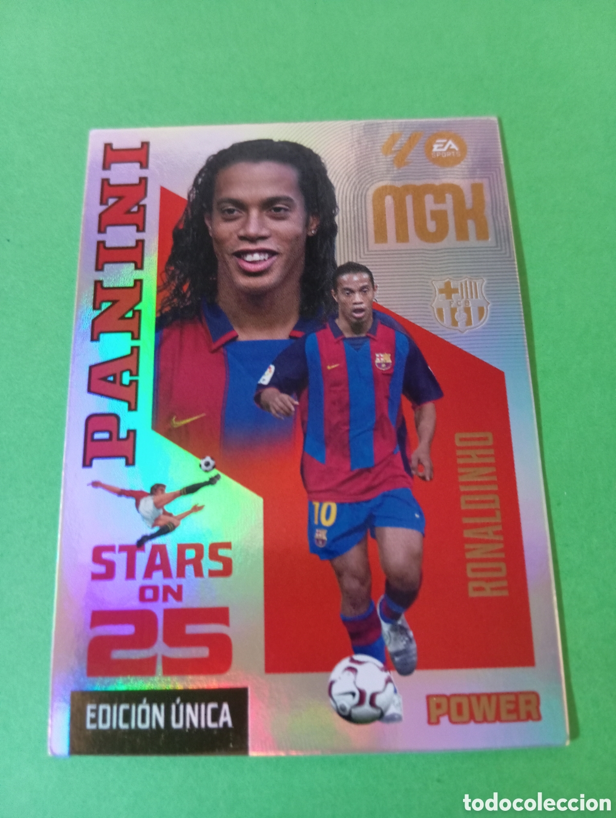 Cromos de f&uacute;tbol: Ronaldinho Barcelona STARS ON 25 n&deg;436P / PANINI MEGACRACKS 2026/2027