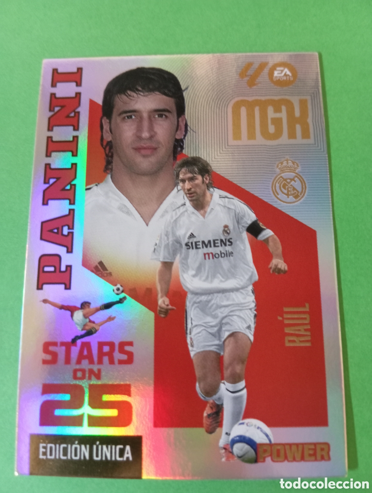 Cromos de f&uacute;tbol: Ra&uacute;l Real Madrid STARS ON 25 n&deg;426P / PANINI MEGACRACKS 2026/2027