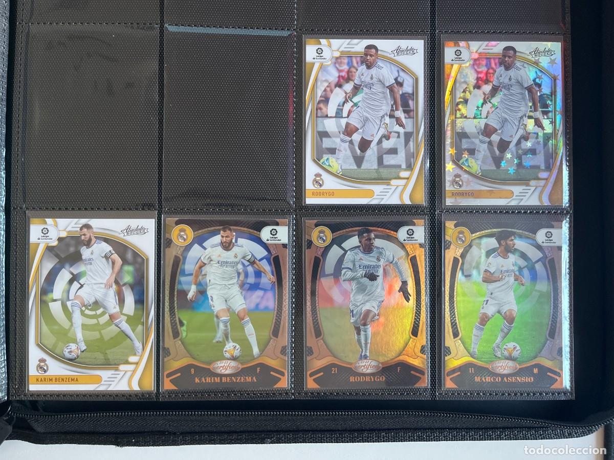 Fu&szlig;ball-Sticker: REAL MADRID Lote 44 Cartas 2021-22 Panini Chronicles - Vinicius, Valverde, Spectra, Mojo