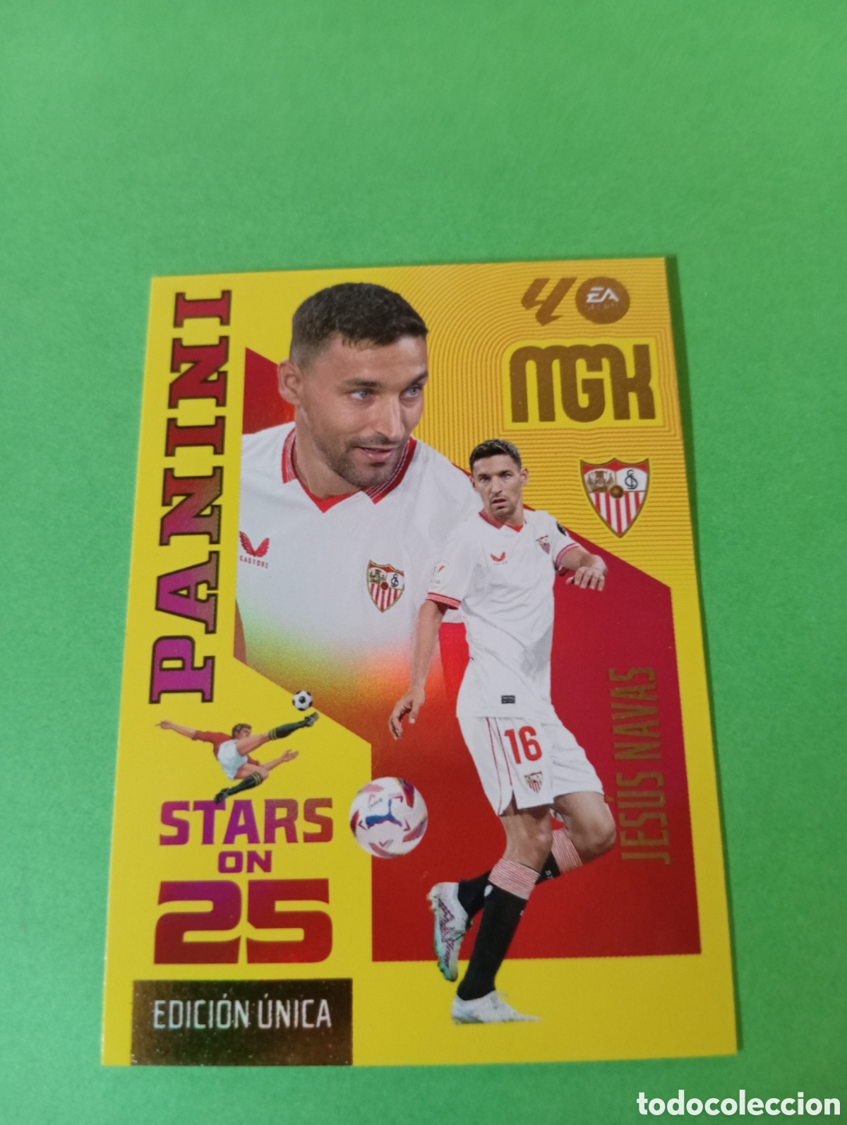 Cromos de f&uacute;tbol: Jes&uacute;s Navas Sevilla STARS ON 25 n&deg;437 / PANINI MEGACRACKS 2026/2027