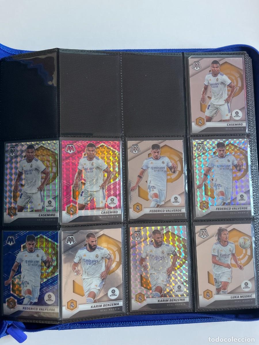 Cromos de f&uacute;tbol: REAL MADRID Lote 39 Cartas 2021-22 Panini Mosaic - Modric /49 /99, Valverde /99, Camavinga RC