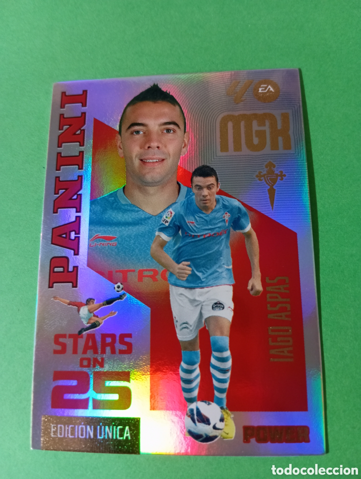 Cromos de f&uacute;tbol: Iago Aspas Celta de Vigo STARS ON 25 n&deg;444P / PANINI MEGACRACKS 2026/2027